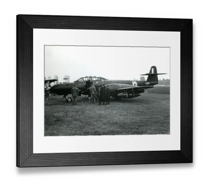 Framed Print : Gloster Meteor NF11, WM232, at the 1953 Royal Aeronautic? Framed Print : Gloster Meteor NF11, WM232, at the 1953 Royal Aeronautic?