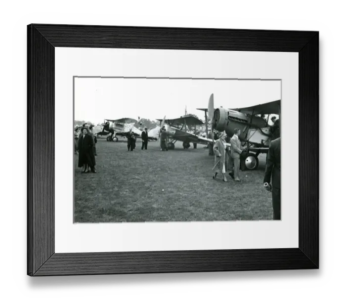 Framed Print : From left: Gloster Gladiator, Sopwith Pup and Bristol Fi? Framed Print : From left: Gloster Gladiator, Sopwith Pup and Bristol Fi?