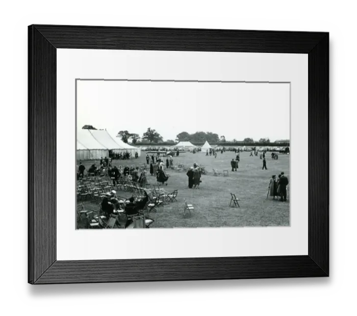 Framed Print : Looking towards the car park and Bert Hinkler?s Ibis at ?