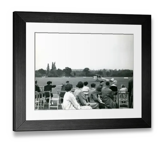 Framed Print : Hawker Cygnet, G-EBMB, is taxied past the crowd by Frank?