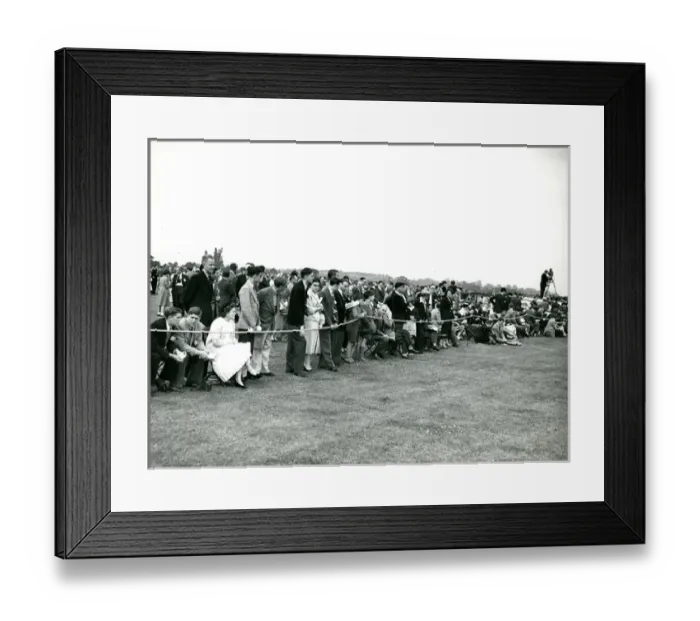 Framed Print : Spectators at the 1956 Royal Aeronautical Society Garden? Framed Print : Spectators at the 1956 Royal Aeronautical Society Garden?