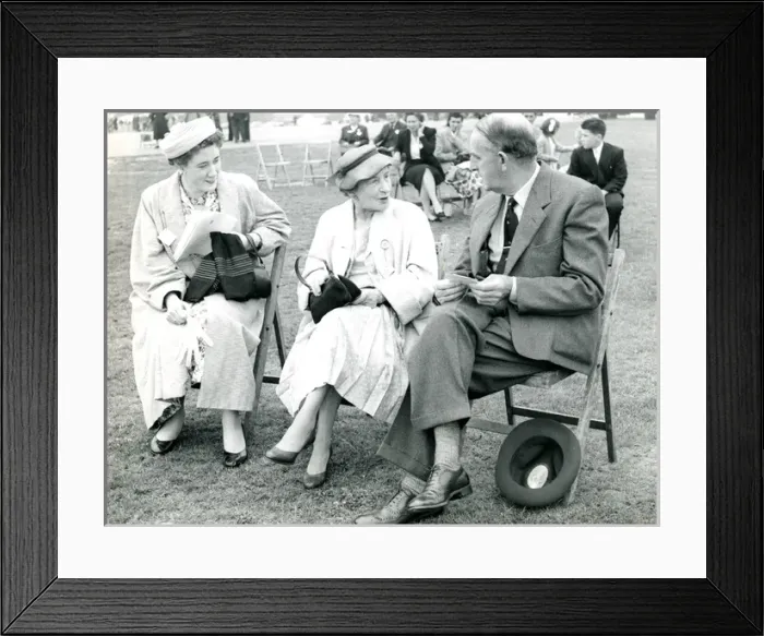 Framed Print : Sir Sydney and Lady Camm at the 1956 Royal Aeronautical ? Framed Print : Sir Sydney and Lady Camm at the 1956 Royal Aeronautical ?