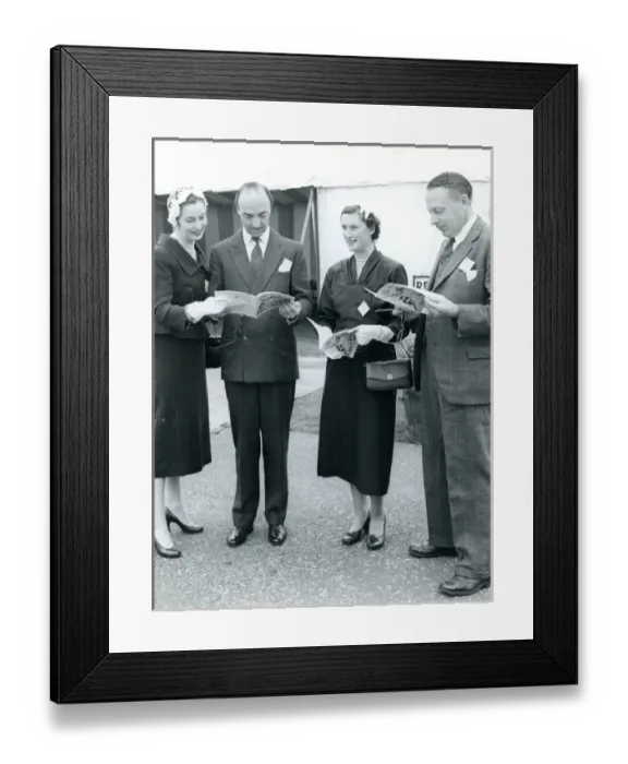 Framed Print : Mr and Mrs J. D. Profumo (Miss Valerie Hobson) and Mr and? Framed Print : Mr and Mrs J. D. Profumo (Miss Valerie Hobson) and Mr and?