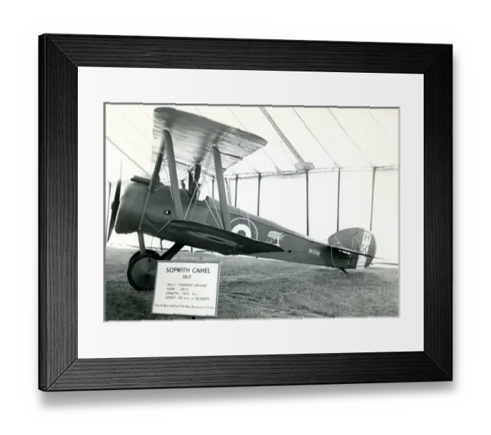 Framed Print : The 1917 Sopwith Camel of the Nash Collection inside the? Framed Print : The 1917 Sopwith Camel of the Nash Collection inside the?
