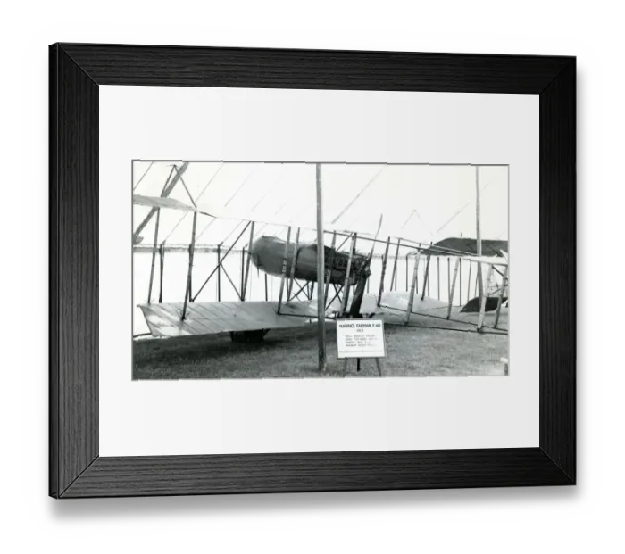 Framed Print : The 1913 Maurice Farman F40 of the Nash Collection insid? Framed Print : The 1913 Maurice Farman F40 of the Nash Collection insid?