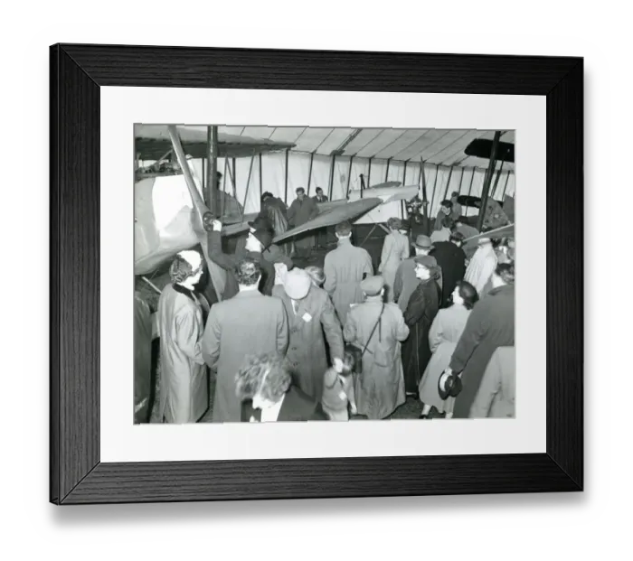 Framed Print : The nose of the Fokker DVII, left, and the Blriot XXVII? Framed Print : The nose of the Fokker DVII, left, and the Blriot XXVII?