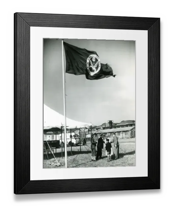 Framed Print : Guests, right, being received by the Royal Aeronautical ?