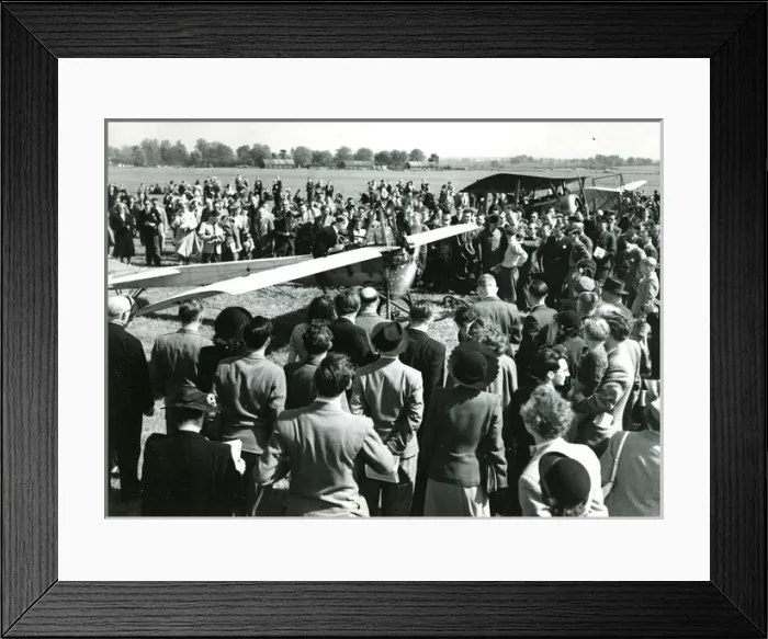 Framed Print : Wg Cdr J. A. Kent in the cockpit of the Deperdussin of 19? Framed Print : Wg Cdr J. A. Kent in the cockpit of the Deperdussin of 19?