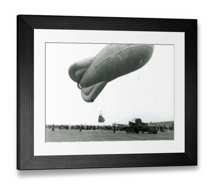 Framed Print : Blimp at the 1951 Royal Aeronautical Society Garden Part? Framed Print : Blimp at the 1951 Royal Aeronautical Society Garden Part?