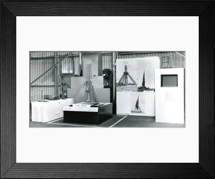 Framed Print : Royal Aircraft Establishment model display of the Skylar? Framed Print : Royal Aircraft Establishment model display of the Skylar?