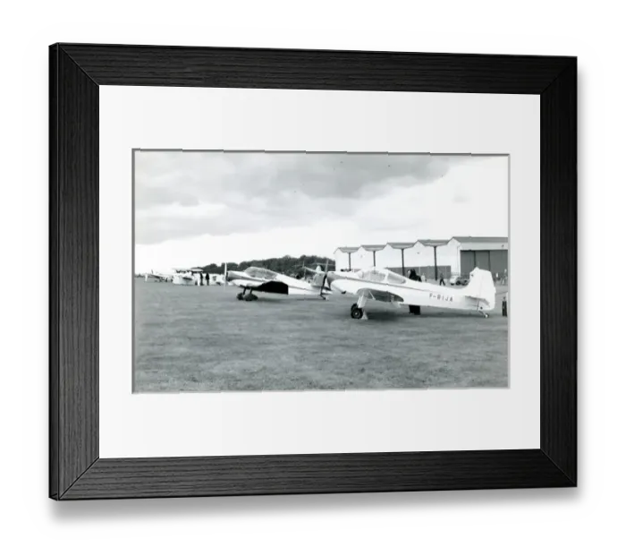Framed Print : Piel Emeraude P301, F-BIJA, in front of a Jodel at the 1? Framed Print : Piel Emeraude P301, F-BIJA, in front of a Jodel at the 1?
