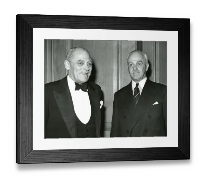 Framed Print : Guests at the fourth Royal Aeronautical Society Presiden?
