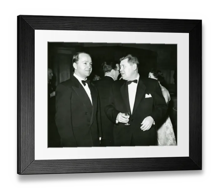 Framed Print : Guests at the fourth Royal Aeronautical Society Presiden?