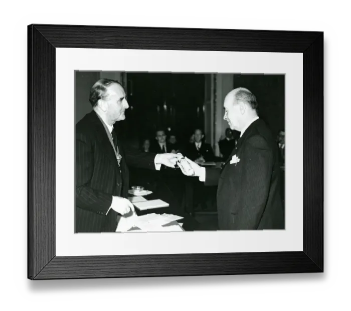 Framed Print : Sir Sydney Camm, CBE, FRAeS, 1893-1966, RAeS President 1? Framed Print : Sir Sydney Camm, CBE, FRAeS, 1893-1966, RAeS President 1?