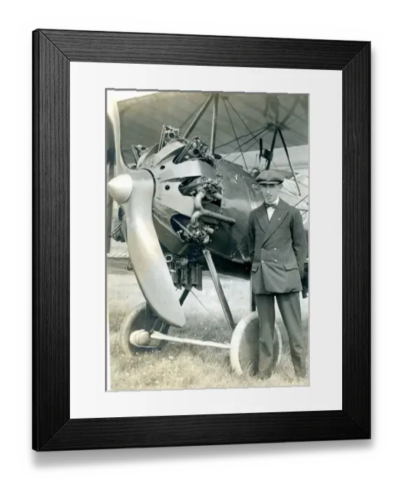 Framed Print : Cyril Frank Uwins, 1896-1972, entrant for the 1920 Aeria?
