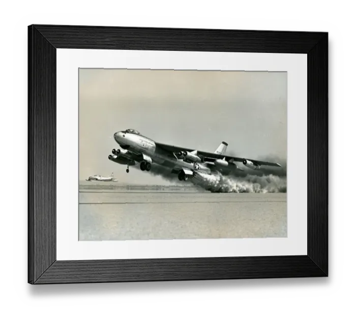 Framed Print : Boeing B-47E Stratojet, 51-5257, takes off from the Air ?