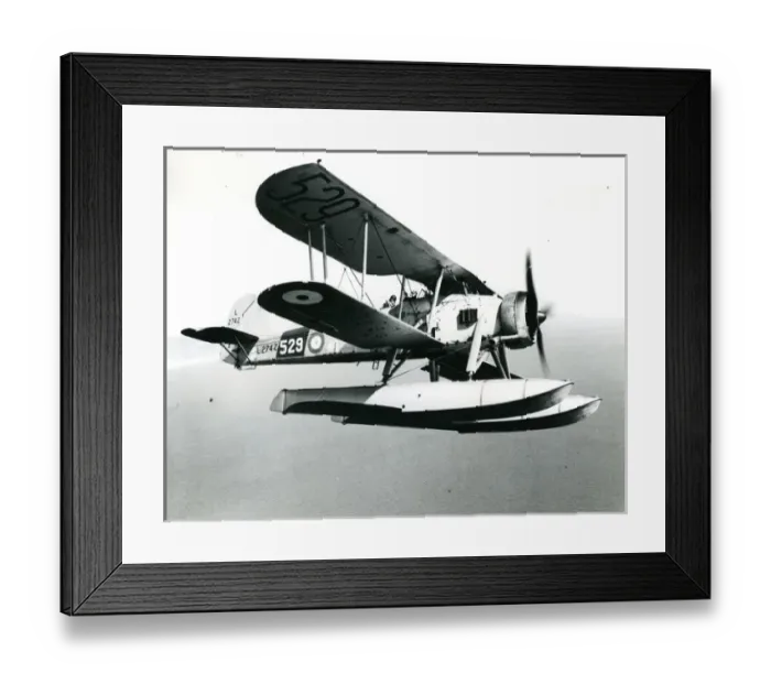 Framed Print : Fairey Swordfish I, L2742, of No 701 Catapult Flight on ?