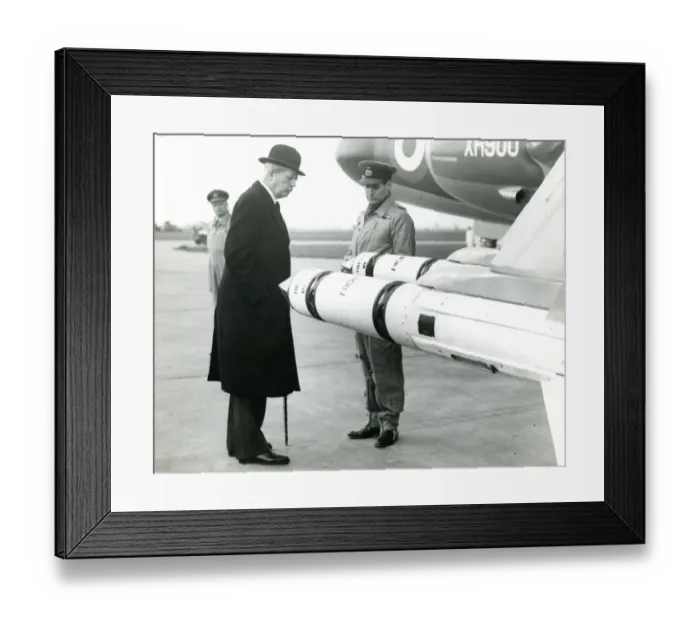 Framed Print : The UK Prime Minister, the Rt Hon Harold Macmillan, insp? Framed Print : The UK Prime Minister, the Rt Hon Harold Macmillan, insp?