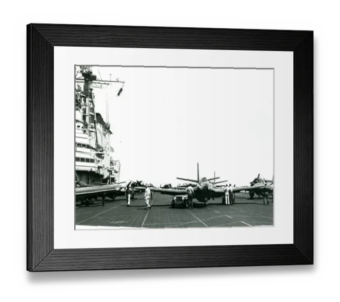 Framed Print : McDonnell FH-1 Phantoms aboard the USS Franklin D. Roose? Framed Print : McDonnell FH-1 Phantoms aboard the USS Franklin D. Roose?
