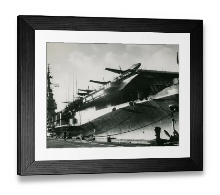 Framed Print : McDonnell FH-1 Phantoms aboard an aircraft carrier Framed Print : McDonnell FH-1 Phantoms aboard an aircraft carrier