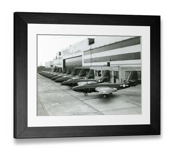 Framed Print : Production McDonnell F2H-1 Banshees Framed Print : Production McDonnell F2H-1 Banshees
