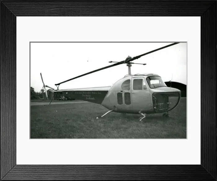 Framed Print : Bell Model 47B, G-AKCX Framed Print : Bell Model 47B, G-AKCX
