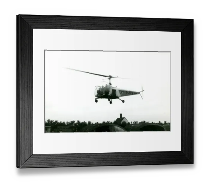 Framed Print : Bell Model 47B-3, G-AKFB of BEA Framed Print : Bell Model 47B-3, G-AKFB of BEA