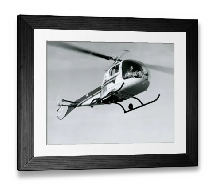 Framed Print : Bell Model 47J, N2479B Framed Print : Bell Model 47J, N2479B
