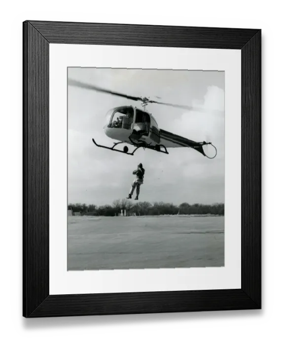 Framed Print : Bell Model 47J, N2479B Framed Print : Bell Model 47J, N2479B