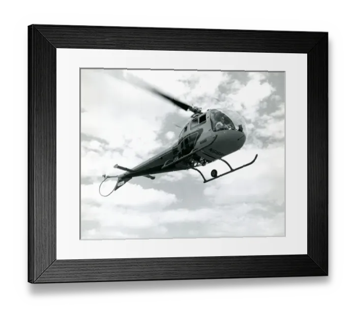 Framed Print : Bell Model 47J, N5166B Framed Print : Bell Model 47J, N5166B