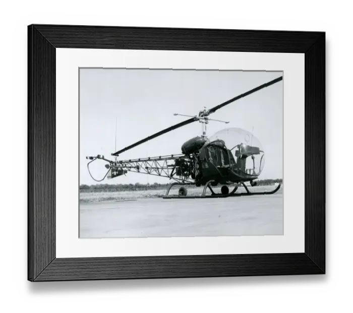 Framed Print : Bell H-13H Sioux, 55-4613 Framed Print : Bell H-13H Sioux, 55-4613