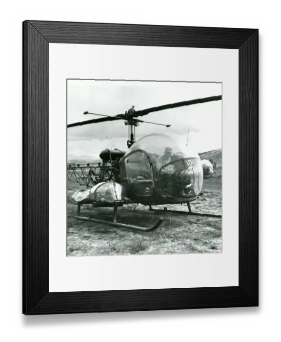 Framed Print : Bell H-13 Sioux, Idiot?s Delight Framed Print : Bell H-13 Sioux, Idiot?s Delight