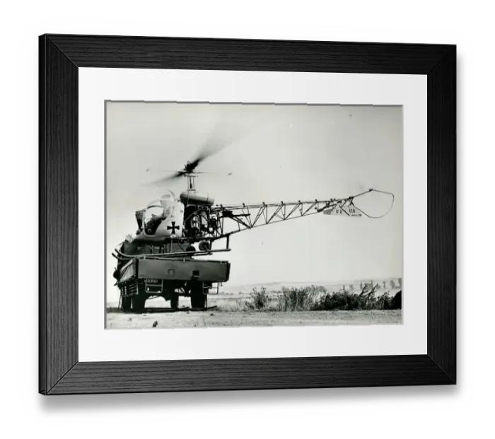 Framed Print : Bell Model 47G-2, PA-118, of the Heeresflieger (German A? Framed Print : Bell Model 47G-2, PA-118, of the Heeresflieger (German A?