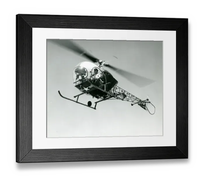 Framed Print : Bell H-13H Sioux, 55-3355 Framed Print : Bell H-13H Sioux, 55-3355