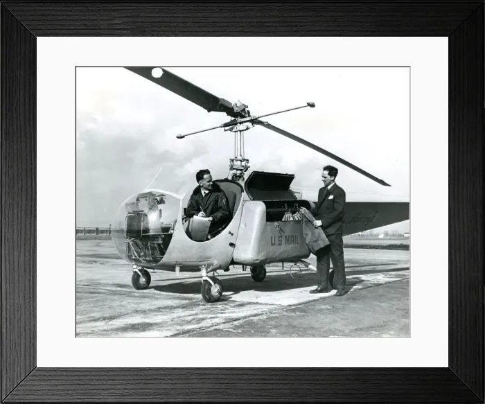 Framed Print : Bell Model 47B-3 Airmailer Framed Print : Bell Model 47B-3 Airmailer