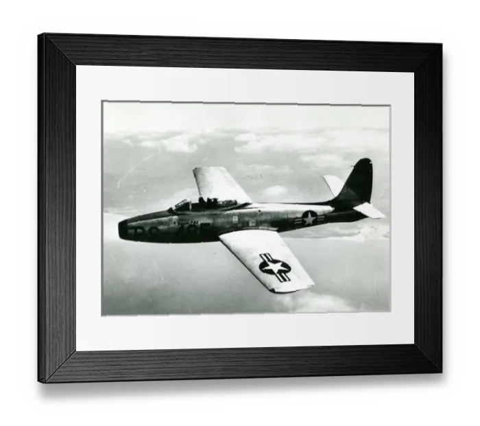 Framed Print : Republic YP-84A Thunderjet, 45-59485 Framed Print : Republic YP-84A Thunderjet, 45-59485