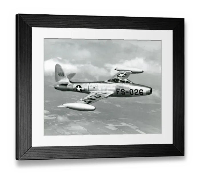 Framed Print : Republic F-84E Thunderjet, 49-2026