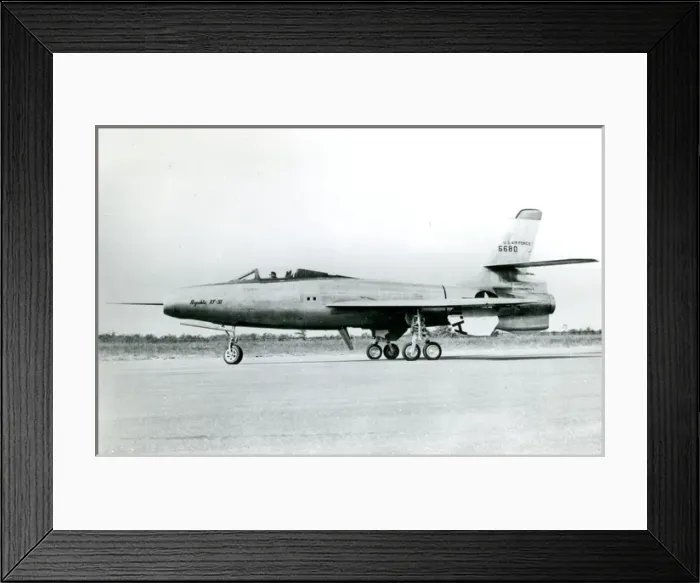Framed Print : The first Republic XF-91 Thunderceptor, 46-680