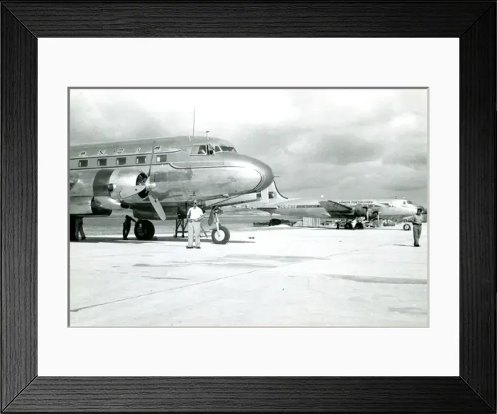 Framed Print : The prototype Saab 90 Scandia, SE-BCA, at Lisboa during ? Framed Print : The prototype Saab 90 Scandia, SE-BCA, at Lisboa during ?