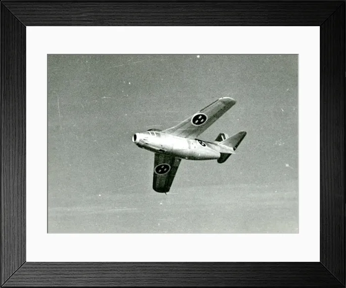 Framed Print : A prototype Saab J29 Framed Print : A prototype Saab J29