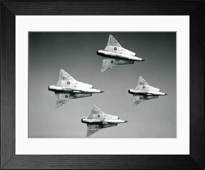 Framed Print : Four Saab J35 Drakens Framed Print : Four Saab J35 Drakens
