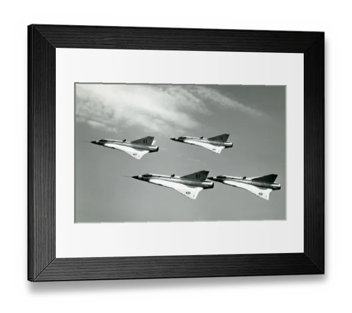 Framed Print : Four Saab J35 Drakens Framed Print : Four Saab J35 Drakens