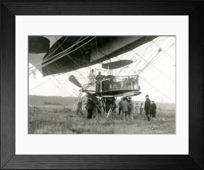 Framed Print : The nacelle of the Lebaudy airship Republique Framed Print : The nacelle of the Lebaudy airship Republique