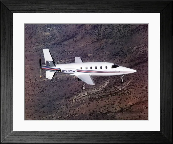 Framed Print : The prototype LearAvia Lear Fan Model 2100, N626BL Framed Print : The prototype LearAvia Lear Fan Model 2100, N626BL