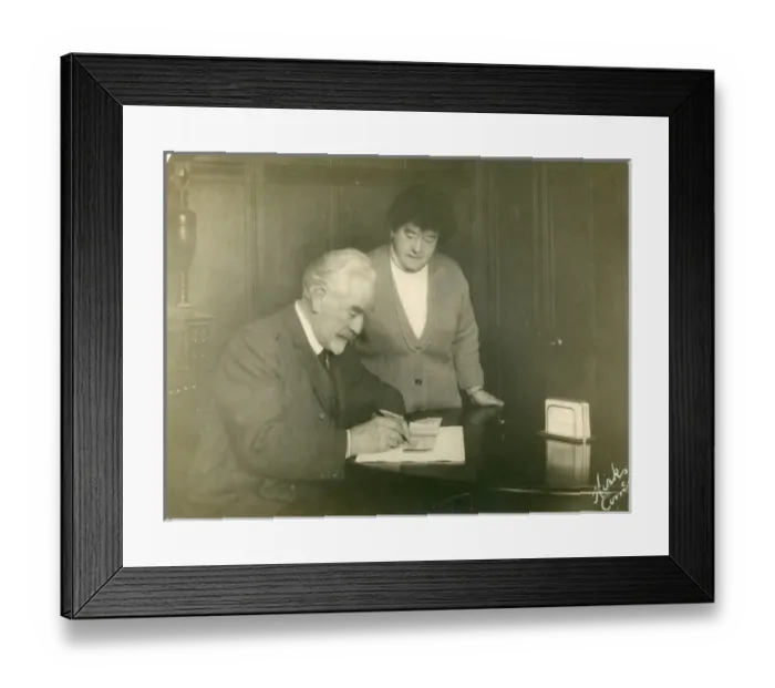 Framed Print : Samuel Edward Saunders with his wife about the time of t? Framed Print : Samuel Edward Saunders with his wife about the time of t?
