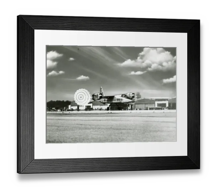Framed Print : EWR VJ101C X1 making a conventional landing Framed Print : EWR VJ101C X1 making a conventional landing