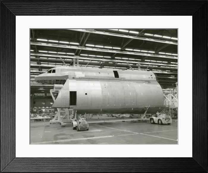 Framed Print : The forward fuselage of the first Lockheed C-5A Galaxy i? Framed Print : The forward fuselage of the first Lockheed C-5A Galaxy i?