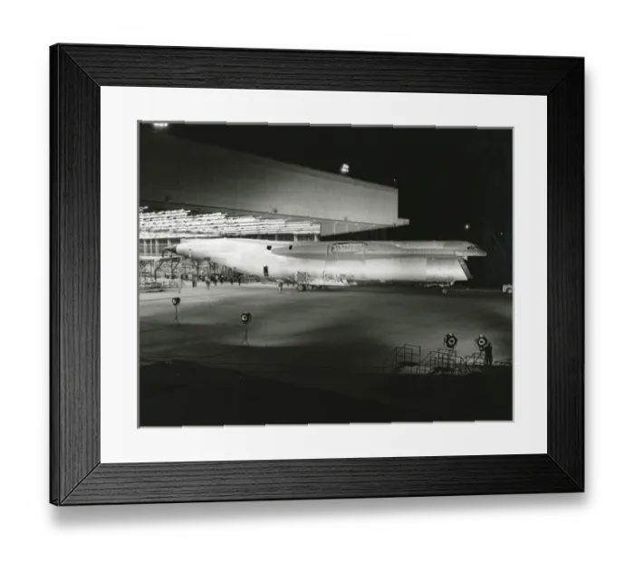 Framed Print : The fuselage of the first Lockheed C-5A Galaxy is moved ? Framed Print : The fuselage of the first Lockheed C-5A Galaxy is moved ?