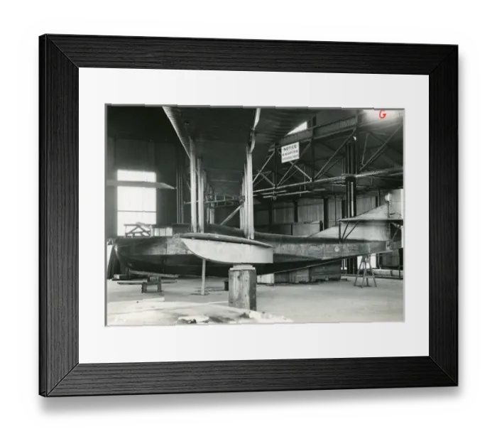 Framed Print : Curtiss H4 Small America, 3569, with a hull modified by ? Framed Print : Curtiss H4 Small America, 3569, with a hull modified by ?