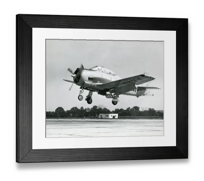 Framed Print : North American T-28C Trojan of the US Navy, 140053, at t?
